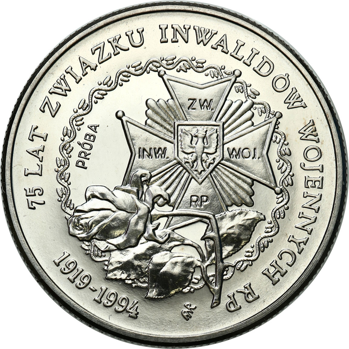 PRL. PRÓBA Nikiel 20 000 złotych 1994 - Inwalidzi